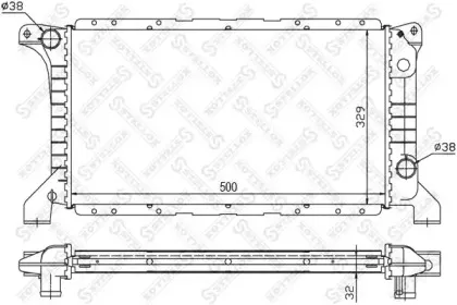 10-25252-SX STELLOX Радиатор, охлаждение двигателя 10-25252-SX STELLOX Радиатор, охлаждение двигателя