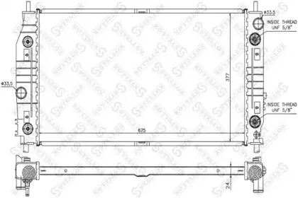 10-25281-SX STELLOX Радиатор, охлаждение двигателя 10-25281-SX STELLOX Радиатор, охлаждение двигателя