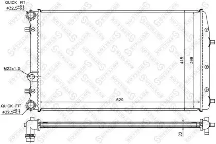 10-25359-SX STELLOX Радиатор, охлаждение двигателя 10-25359-SX STELLOX Радиатор, охлаждение двигателя