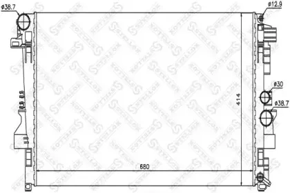 10-25401-SX STELLOX Радиатор, охлаждение двигателя 10-25401-SX STELLOX Радиатор, охлаждение двигателя