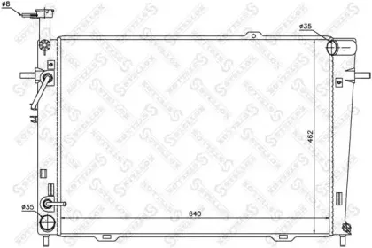 10-25417-SX STELLOX Радиатор, охлаждение двигателя 10-25417-SX STELLOX Радиатор, охлаждение двигателя