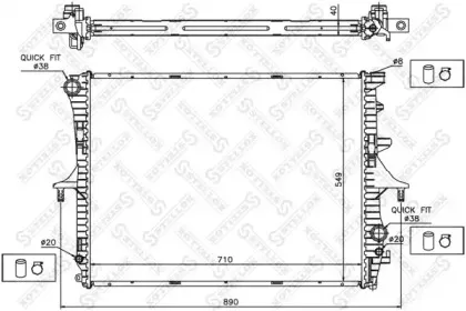 10-25446-SX STELLOX Радиатор, охлаждение двигателя 10-25446-SX STELLOX Радиатор, охлаждение двигателя