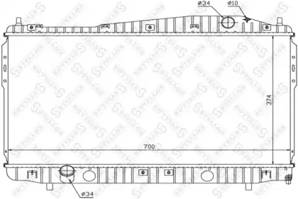 10-25681-SX STELLOX Радиатор, охлаждение двигателя 10-25681-SX STELLOX Радиатор, охлаждение двигателя