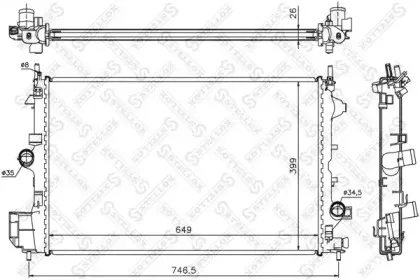 10-25769-SX STELLOX Радиатор, охлаждение двигателя 10-25769-SX STELLOX Радиатор, охлаждение двигателя