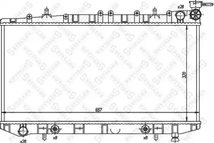 10-25988-SX STELLOX Радиатор, охлаждение двигателя 10-25988-SX STELLOX Радиатор, охлаждение двигателя