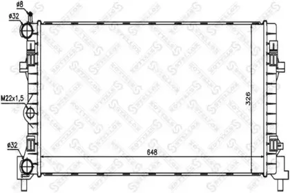 10-26222-SX STELLOX Радиатор, охлаждение двигателя 10-26222-SX STELLOX Радиатор, охлаждение двигателя