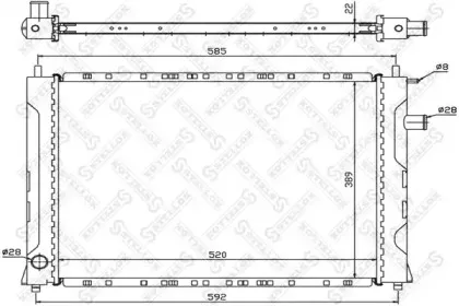 10-26274-SX STELLOX Радиатор, охлаждение двигателя 10-26274-SX STELLOX Радиатор, охлаждение двигателя