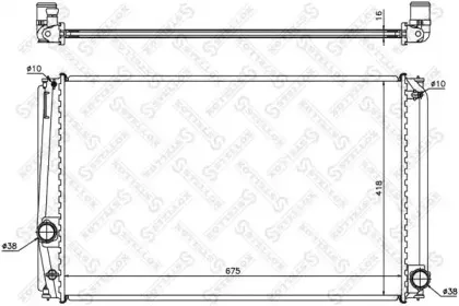 10-26325-SX STELLOX Радиатор, охлаждение двигателя 10-26325-SX STELLOX Радиатор, охлаждение двигателя