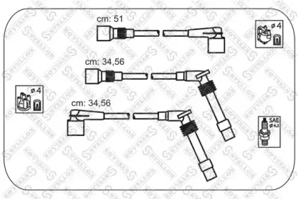 10-38538-SX STELLOX Комплект проводов зажигания 10-38538-SX STELLOX Комплект проводов зажигания