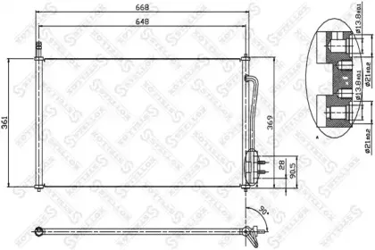 10-45001-SX STELLOX Конденсатор, кондиционер 10-45001-SX STELLOX Конденсатор, кондиционер