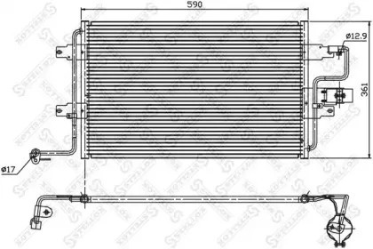 10-45011-SX STELLOX Конденсатор, кондиционер 10-45011-SX STELLOX Конденсатор, кондиционер