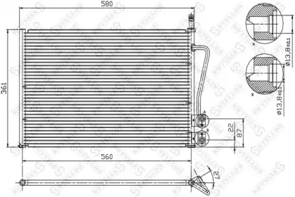 10-45020-SX STELLOX Конденсатор, кондиционер 10-45020-SX STELLOX Конденсатор, кондиционер