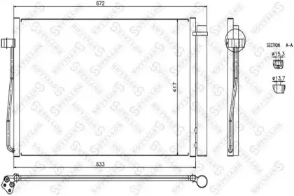 10-45022-SX STELLOX Конденсатор, кондиционер 10-45022-SX STELLOX Конденсатор, кондиционер