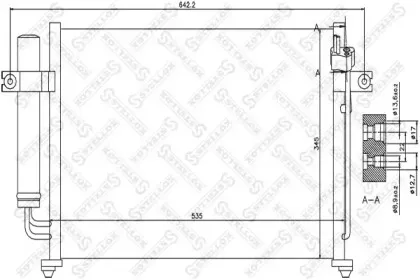 10-45027-SX STELLOX Конденсатор, кондиционер 10-45027-SX STELLOX Конденсатор, кондиционер