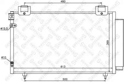 10-45038-SX STELLOX Конденсатор, кондиционер 10-45038-SX STELLOX Конденсатор, кондиционер