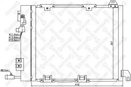 10-45058-SX STELLOX Конденсатор, кондиционер 10-45058-SX STELLOX Конденсатор, кондиционер