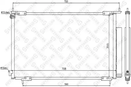 10-45096-SX STELLOX Конденсатор, кондиционер 10-45096-SX STELLOX Конденсатор, кондиционер