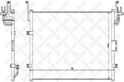 10-45104-SX STELLOX Конденсатор, кондиционер 10-45104-SX STELLOX Конденсатор, кондиционер