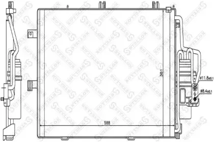 10-45142-SX STELLOX Конденсатор, кондиционер 10-45142-SX STELLOX Конденсатор, кондиционер