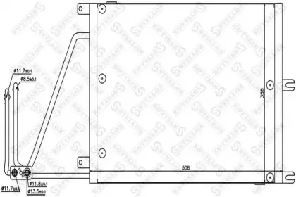 10-45143-SX STELLOX Конденсатор, кондиционер 10-45143-SX STELLOX Конденсатор, кондиционер