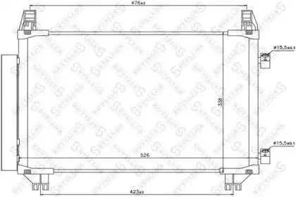 10-45159-SX STELLOX Конденсатор, кондиционер 10-45159-SX STELLOX Конденсатор, кондиционер