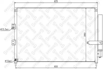 10-45172-SX STELLOX Конденсатор, кондиционер 10-45172-SX STELLOX Конденсатор, кондиционер