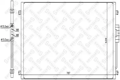 10-45186-SX STELLOX Конденсатор, кондиционер 10-45186-SX STELLOX Конденсатор, кондиционер