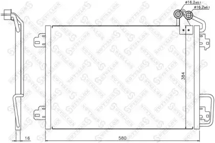 10-45197-SX STELLOX Конденсатор, кондиционер 10-45197-SX STELLOX Конденсатор, кондиционер