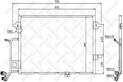 10-45204-SX STELLOX Конденсатор, кондиционер 10-45204-SX STELLOX Конденсатор, кондиционер