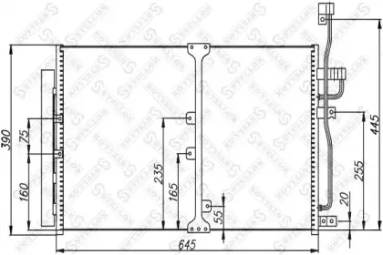10-45608-SX STELLOX Конденсатор, кондиционер 10-45608-SX STELLOX Конденсатор, кондиционер