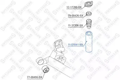 11-51041-SX STELLOX Защитный колпак / пыльник, амортизатор 11-51041-SX STELLOX Защитный колпак / пыльник, амортизатор