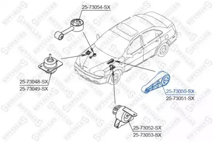 25-73050-SX STELLOX Подвеска, двигатель 25-73050-SX STELLOX Подвеска, двигатель