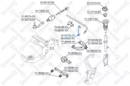 56-00330-SX STELLOX Тяга / стойка, стабилизатор 56-00330-SX STELLOX Тяга / стойка, стабилизатор