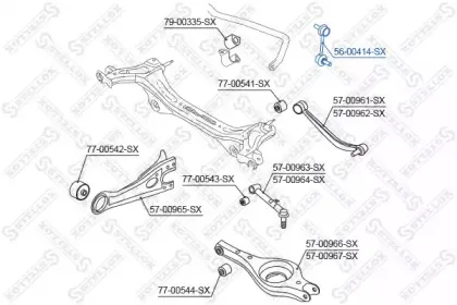 56-00414-SX STELLOX Тяга / стойка, стабилизатор 56-00414-SX STELLOX Тяга / стойка, стабилизатор