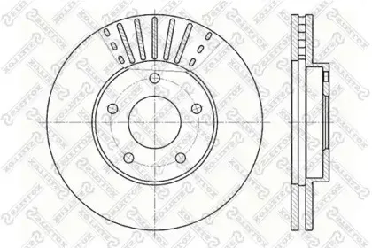 6020-2256V-SX STELLOX Тормозной диск 6020-2256V-SX STELLOX Тормозной диск