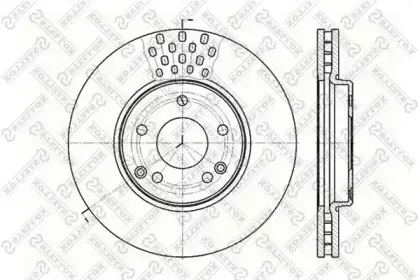 6020-3341V-SX STELLOX Тормозной диск 6020-3341V-SX STELLOX Тормозной диск