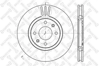 6020-3720V-SX STELLOX Тормозной диск 6020-3720V-SX STELLOX Тормозной диск
