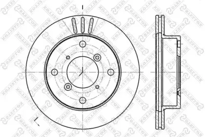 6020-5205V-SX STELLOX Тормозной диск 6020-5205V-SX STELLOX Тормозной диск