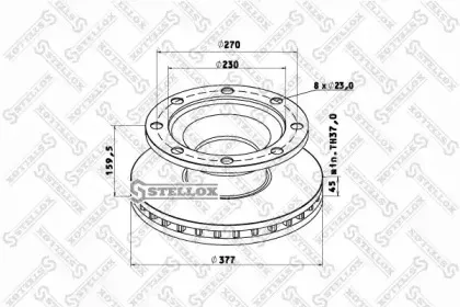 8500804SX STELLOX Тормозной диск 8500804SX STELLOX Тормозной диск
