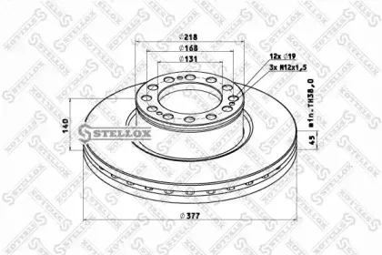 8500813SX STELLOX Тормозной диск 8500813SX STELLOX Тормозной диск