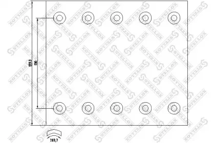 8500900SX STELLOX Комплект тормозных башмаков, барабанные тормоза 8500900SX STELLOX Комплект тормозных башмаков, барабанные тормоза