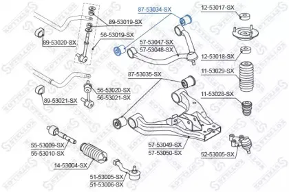 87-53034-SX STELLOX Подвеска, рычаг независимой подвески колеса 87-53034-SX STELLOX Подвеска, рычаг независимой подвески колеса