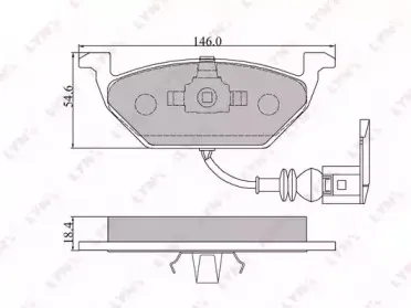 BD-1202 LYNXauto Комплект тормозных колодок, дисковый тормоз BD-1202 LYNXauto Комплект тормозных колодок, дисковый тормоз