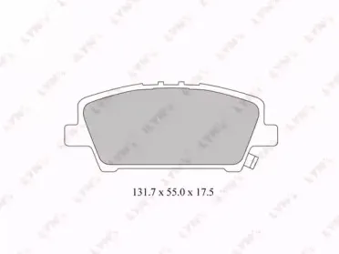 BD-3427 LYNXauto Комплект тормозных колодок, дисковый тормоз BD-3427 LYNXauto Комплект тормозных колодок, дисковый тормоз