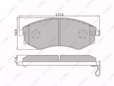 BD-3607 LYNXauto Комплект тормозных колодок, дисковый тормоз BD-3607 LYNXauto Комплект тормозных колодок, дисковый тормоз