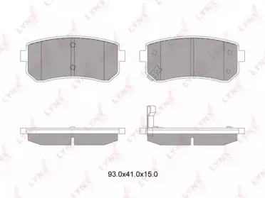BD-4407 LYNXauto Комплект тормозных колодок, дисковый тормоз BD-4407 LYNXauto Комплект тормозных колодок, дисковый тормоз