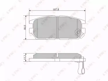 BD-5517 LYNXauto Комплект тормозных колодок, дисковый тормоз BD-5517 LYNXauto Комплект тормозных колодок, дисковый тормоз
