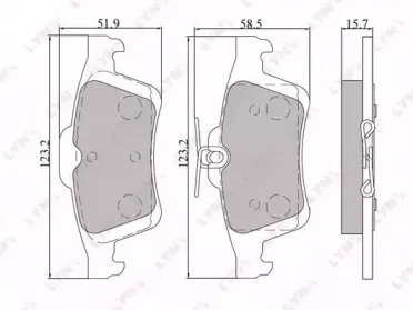 BD-5901 LYNXauto Комплект тормозных колодок, дисковый тормоз BD-5901 LYNXauto Комплект тормозных колодок, дисковый тормоз