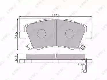 BD-7104 LYNXauto Комплект тормозных колодок, дисковый тормоз BD-7104 LYNXauto Комплект тормозных колодок, дисковый тормоз