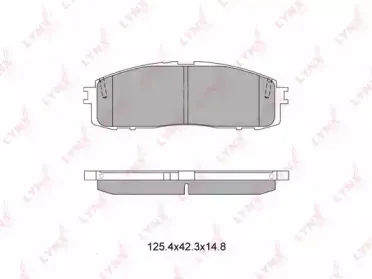 BD-7602 LYNXauto Комплект тормозных колодок, дисковый тормоз BD-7602 LYNXauto Комплект тормозных колодок, дисковый тормоз
